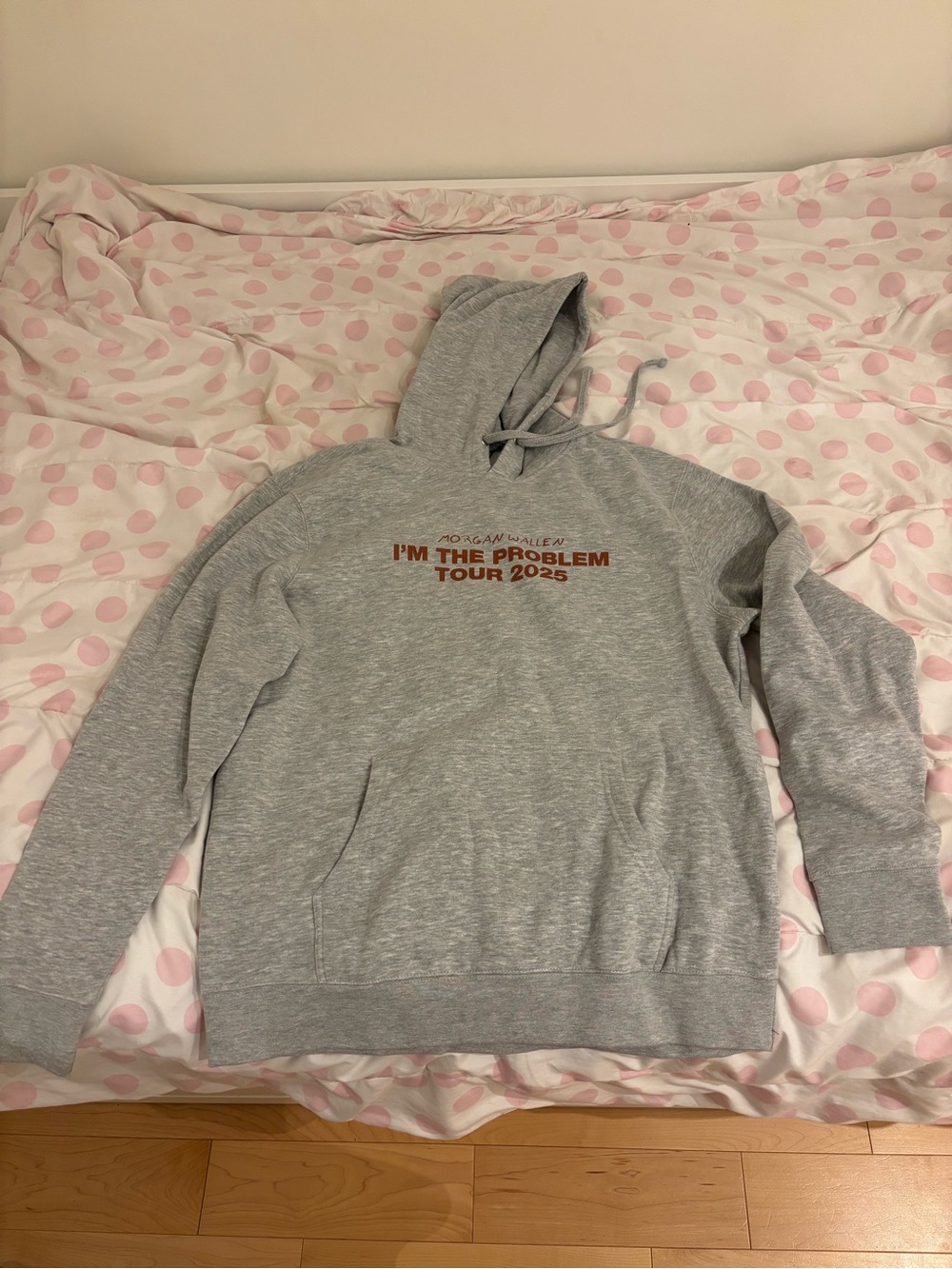 Grey hoodie - Morgan Wallen I'm The Problem Tour 2025